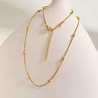Colar Feminino Vnox: Elegância em Aço Inox Ouro 18k - imagem 2