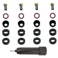 Kit 4 Vedações Injetor Combustível Chevrolet Prizm, Pontiac Vibe 1.8L L4 (2003-2008) - Substitui 23209-0D040 - imagem 2