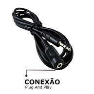 Cabo Extensor P2 para J2 1.8m: Liberdade e Qualidade para Seu Fone de Ouvido - imagem 4