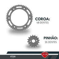 Kit Relação Completa NXR Bros 160 e XRE 190 com Retentor - Durabilidade e Performance Allen - imagem 4