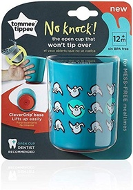 Copo Infantil Anti-queda No Knock 190 ML Azul com Design Cachorrinhos - Base Adesiva Clever-Grip para Mesa - imagem 2