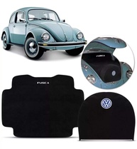 Tapete Porta-Malas Fusca 1967-1977 Carpete Preto Premium | Proteção e Estilo - imagem 1
