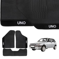Jogo de Tapetes Automotivos Emborrachados Fiat Uno (1985-2007) - 3 Peças Premium - imagem 3
