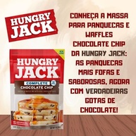 Massa Para Panquecas E Waffles Mix com Gotas de Chocolate Hungry Jack Chocolate Chip 198g - imagem 4