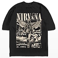 Camiseta Nirvana 1993 Oversized Vintage – Estilo Rock Unissex Plus Size - imagem 2