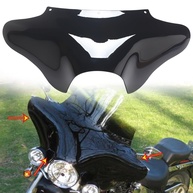 Carenagem Asa de Morcego Preta Brilhante para Harley Davidson Road King, Dyna e Softail (1994-2020) - imagem 1