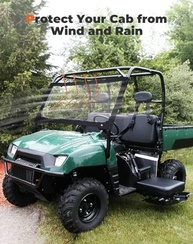 Para-brisa Kemimoto Instantâneo para Kawasaki Mule 2500/3000 (1994-2005) - Proteção e Praticidade - imagem 3