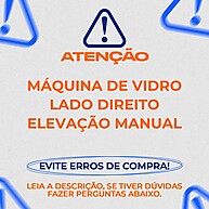 Máquina Vidro Gol Quadrado Lado Direito 1988 a 1996 - imagem 2