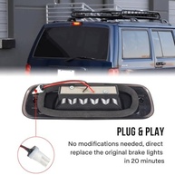 Terceira Luz de Freio LED Fumê para Jeep Cherokee 1997-2001 - Segurança e Estilo Aprimorados - imagem 5