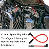 Kit Fios Vela Ignição 10.4mm para Harley Davidson Big Twin (1999-2019) - Performance e Estilo - imagem 3