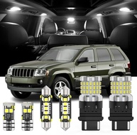 Kit Luz LED Interna 16 Peças + Ré para Jeep Grand Cherokee WJ WK 1999-2006 - Branco Puro - imagem 2