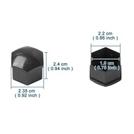 Kit 20 Capas Protetoras para Porcas de Roda 19mm - Preto | AuMoHall - imagem 3