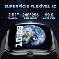 PEJE Smartwatch Masculino 2.01" Tela HD, 1ATM, Chamadas Bluetooth, 123 Esportes | iOS/Android - imagem 3