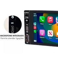 Central Multimídia MP5 1DIN 6.86" IPS Touch, Bluetooth, Carplay & Android Auto - imagem 5