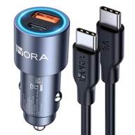 Carregador Veicular 1Hora USB-C 3A Azul: Carga Rápida e Design Compacto para Seu Carro - imagem 1