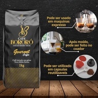 Café Bororó 1kg: Grãos 100% Arábica Gourmet Torra Escura - Sabor Intenso e Aroma Inesquecível - imagem 2