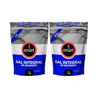 Kit com 2 Pouchs de Sal Integral de Mossoró Grosso e Fino de 1kg cada - Smart - imagem 2
