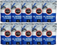 Kit com 10 Pouchs de Sal Integral de Mossoró Fino de 1kg cada - Smart - imagem 1
