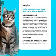 Ração Fórmula Natural Fresh Meat Gatos Sênior 1kg - imagem 2