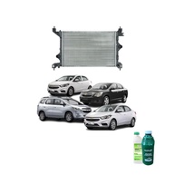 Kit Radiador GM Cobalt Spin Prisma Onix 17 Com Aditivo Verde E Água Desmineralizada 1L - imagem 1