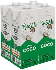 Bebida De Arroz Líquida Sabor Coco Risovita 1l 4 Unidades - imagem 1