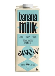 Banana Milk Baunilha 1L – Bebida Vegetal Vegana, Sem Lactose, Sem Glúten, Sem Açúcar Adicionado | Perfeito para Shakes, Cafés e Receitas - imagem 1