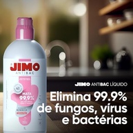 JIMO Antibac Líquido Desinfetante 99,9% Contra Bactérias, Vírus e Fungos - Rosa e Jasmim 1L - imagem 5