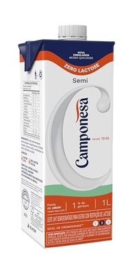 Camponesa Leite UHT Semidesnatado Zero Lactose 1L - imagem 4