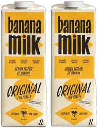 Kit 2X: Leite Vegetal de Banana Original com Canela Banana Milk 1L - imagem 1