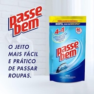 Facilitador de Passar Roupas Passe Bem 4 em 1 Refil 1L - Deixe o Passar Roupas Mais Fácil e Rápido - imagem 4