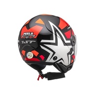 Peels Capacete Moto Aberto Freeway 1ST Preto/Vermelho 60 - imagem 5