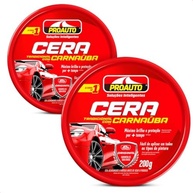 KIT 2 Ceras Pasta Automotiva com Carnaúba 200g - Brilho e Proteção Profunda para seu Carro - imagem 2