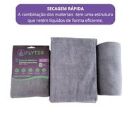 Pano de Microfibra com Elastano - Kit 2 Panos 30x40cm - Multiuso, Alta Absorção, Sem Fiapos - imagem 3