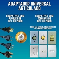Adaptador de Tomada Articulado Benjamin Bivolt 10A/20A - 2 e 3 Pinos - imagem 5