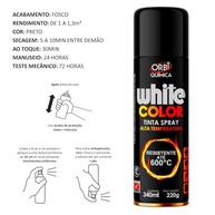 Kit com 2 Tintas Spray de Alta Temperatura 600°C - Preto Fosco | Orbi Química | Ideal para Rodas, Escapamentos e Motores - imagem 4