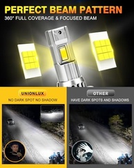 Unionlux Lâmpadas H7 Super Brilho 6500K - Farol de Neblina Mini Plug and Play (2 Unidades) - imagem 4