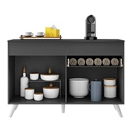 Balcão de Cozinha Veneza 120cm com 2 Portas e 1 Gaveta - Design Moderno em Preto e Branco - imagem 4