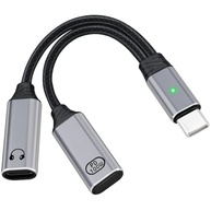 Divisor USB-C 2 em 1 BENACES: Carregue e Ouça Música Simultaneamente com PD 100W - imagem 2