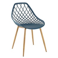 Cadeiras Clarice Cloe em Polipropileno e Metal - Kit com 2 Unidades | Design Moderno para Sala de Jantar, Cozinha, Varanda e Cafeteria - imagem 4