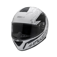 Capacete Fechado Peels Spike 2 STK Branco e Preto: Segurança e Estilo para Sua Moto - imagem 3