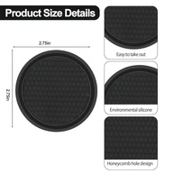 Tapete Antiderrapante para Porta-Copos de Carro: Proteção e Estilo Universal (2 Peças) - imagem 3