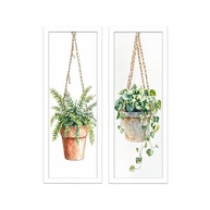 Kit 2 Quadros 18x45 cm com Vidro - Decoração Moderna para Sala e Escritório (Preto) - imagem 4