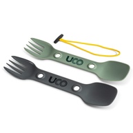 UCO Utilitário Spork 3 em 1 - Combo Colher Garfo Faca com Pacote de 2 Unidades - imagem 1