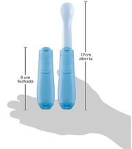 Kit 2 Colheres Dobráveis Azul Buba - Seguras, Portáteis e Livres de BPA - imagem 3