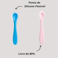 Kit 2 Potes com 3 Divisórias + 2 Colheres de Silicone - Organização Total para Leite em Pó e Alimentos Infantis - imagem 5