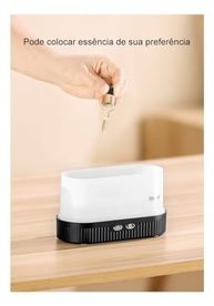 Difusor de Aroma com Efeito Fogo e Umidificação - 2 em 1 com Luz LED e Silencioso - imagem 4