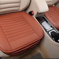 Zipelo: Pacote com 2 Capas de Assento de Carro em Couro Respirável e Antiderrapante - Conforto e Estilo Universal (Café) - imagem 5
