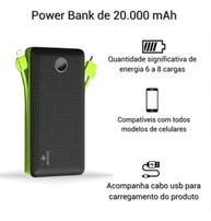 Power Bank Universal 20.000mAh: Carregamento Turbo Rápido com 2 USB + USB-C - imagem 4