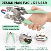 Netpeato: Aplicador de Ilhós 2 em 1 - Portátil, Ergonômico e Completo (3/5mm) - imagem 4