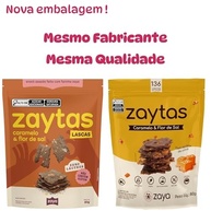 Zaya, Kit 2 Zaytas Caramelo & Flor De Sal Snack Lascas De Brownie S/Glúten Lactose 80g - imagem 4
